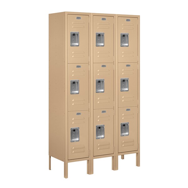 Salsbury Industries Wardrobe Locker, 36inW x 18inD, Tan, Steel 63352TN-U